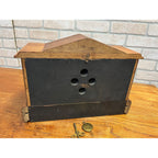Vintage Gilbelt Mantel Clock Solid Oak w/ Chime - Mission Style