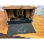 Vintage Gilbelt Mantel Clock Solid Oak w/ Chime - Mission Style
