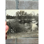 Vintage 1907 Scene on Wisconsin River RPPC Postcard Real Photo Grand Rapids WI
