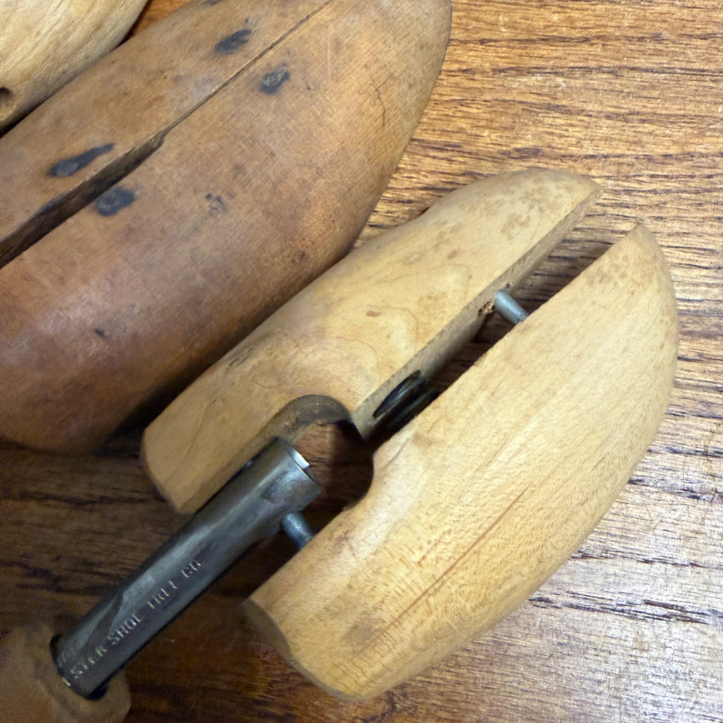 VTG Wooden Shoe Lasts Cobbler Forms Boot & Shoe Stretchers Mixed Lot Antique