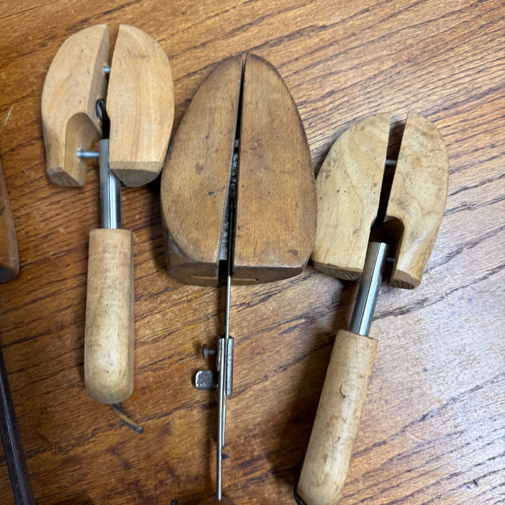 VTG Wooden Shoe Lasts Cobbler Forms Boot & Shoe Stretchers Mixed Lot Antique
