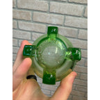 Vintage Hazel Atlas Uranium Rare Green Glass Vaseline Artichoke Measuring Cup