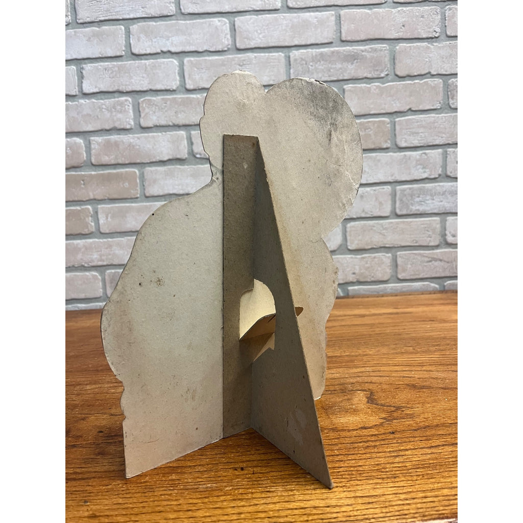 Original 1948 7UP Seven-Up Diecut Advertising Sign Countertop Easel Back 12"