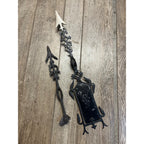 Vintage Antique Wrought Iron Weathervane Weather Vane Arrow Lot 2 Lightning Rod