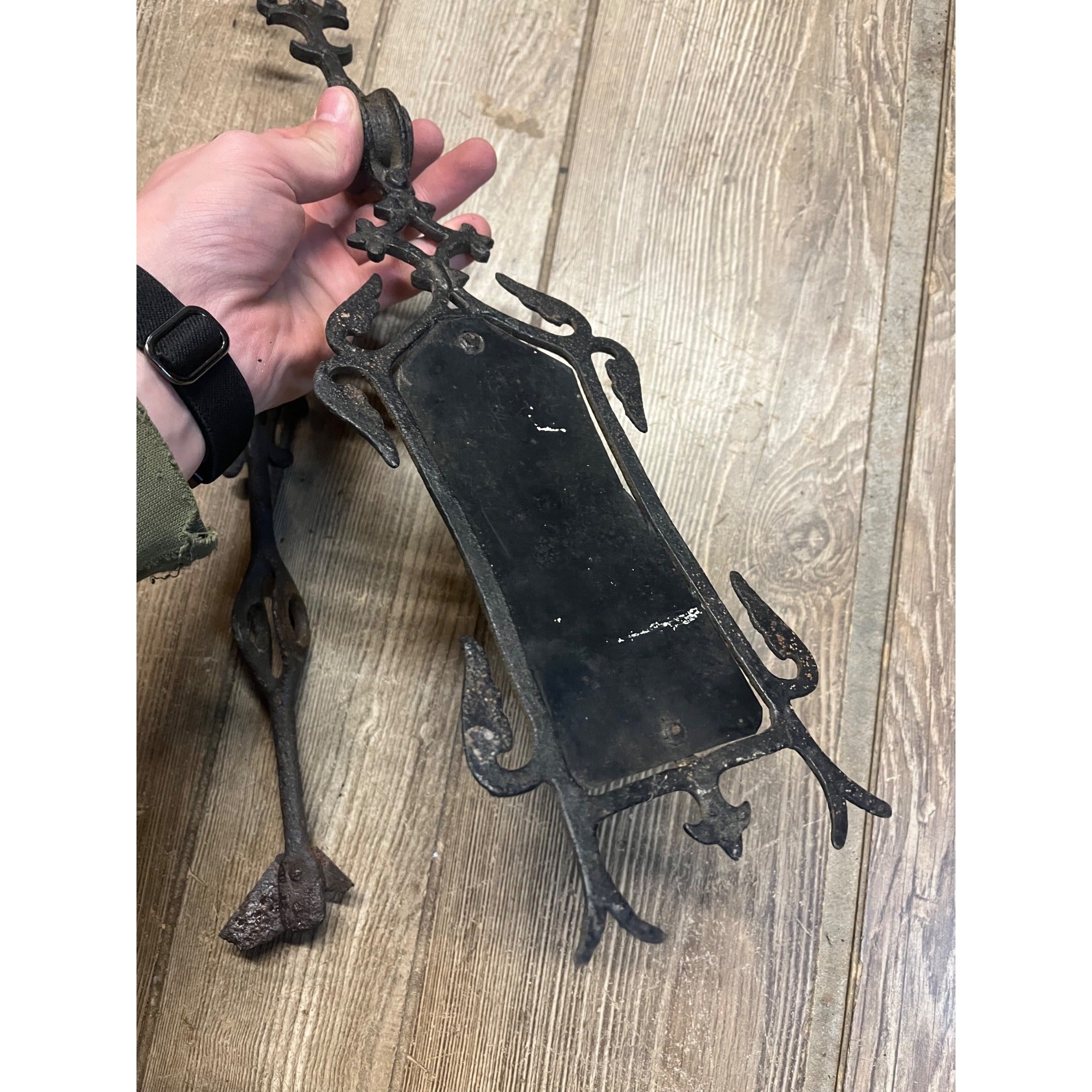 Vintage Antique Wrought Iron Weathervane Weather Vane Arrow Lot 2 Lightning Rod