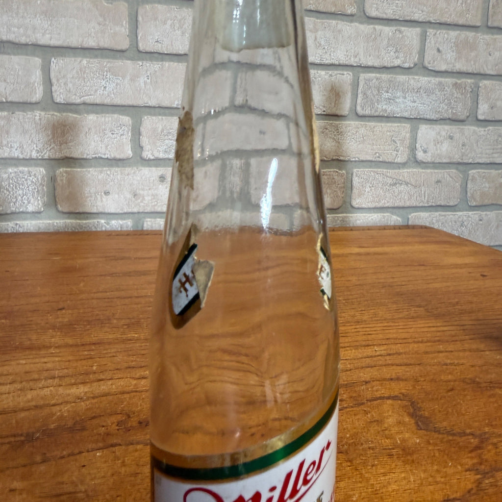 Vintage 7oz 1960s Miller High Life Beer Label Bottle IRTP Milwaukee Wisconsin WI Wis