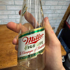Vintage 7oz 1960s Miller High Life Beer Label Bottle IRTP Milwaukee Wisconsin WI Wis