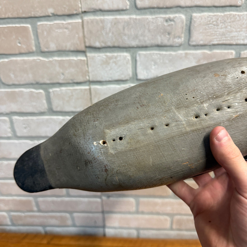 Vintage Mason Mallard Wood Duck Decoy Wooden Repaired