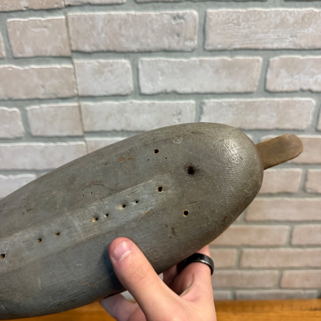 Vintage Mason Mallard Wood Duck Decoy Wooden Repaired