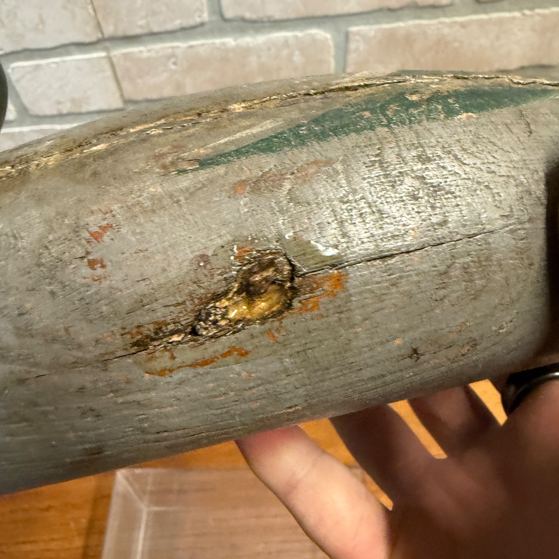 Vintage Mason Mallard Wood Duck Decoy Wooden Repaired