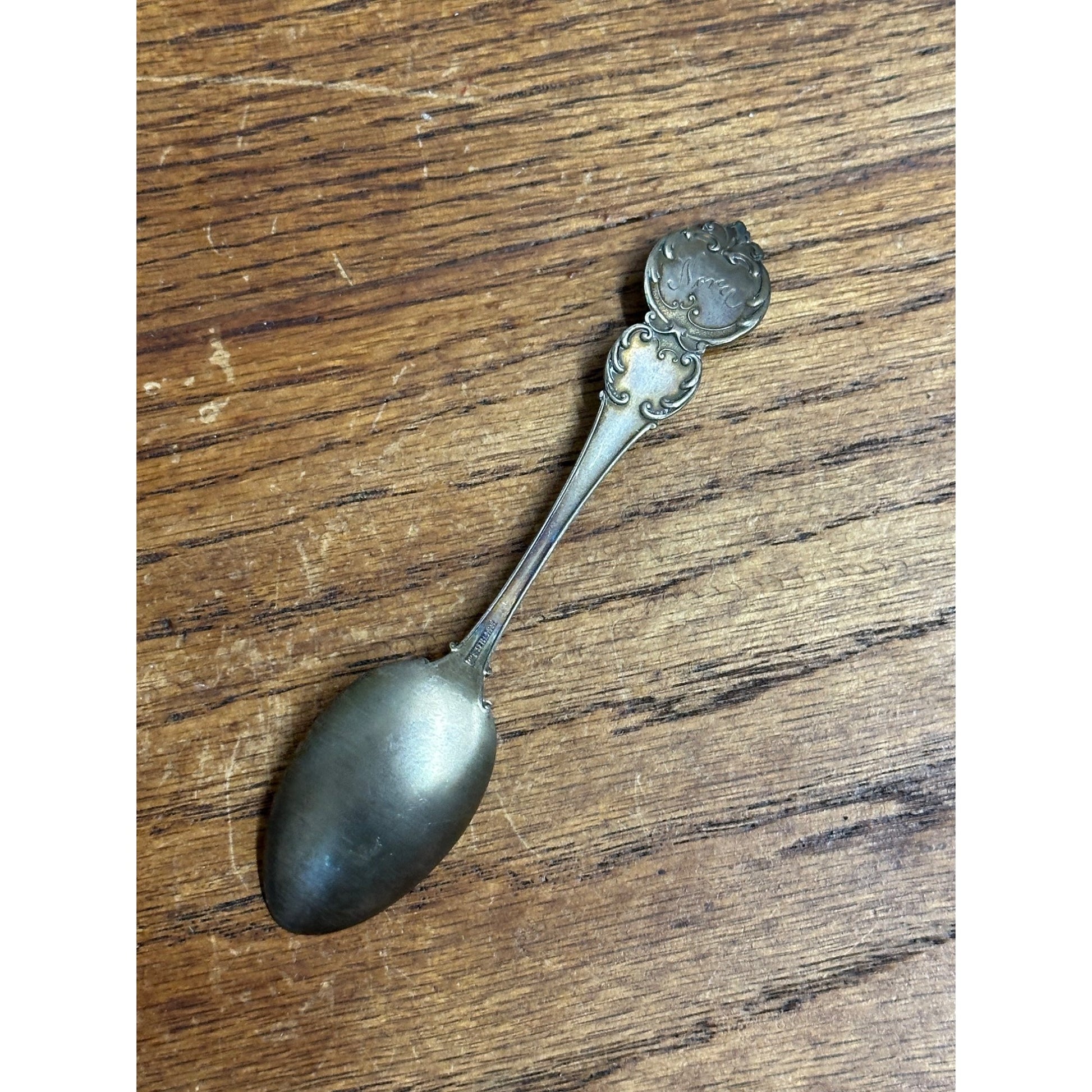 Vintage Sterling Silver August Zodiac Sign Souvenir Spoon New York - 14 grams