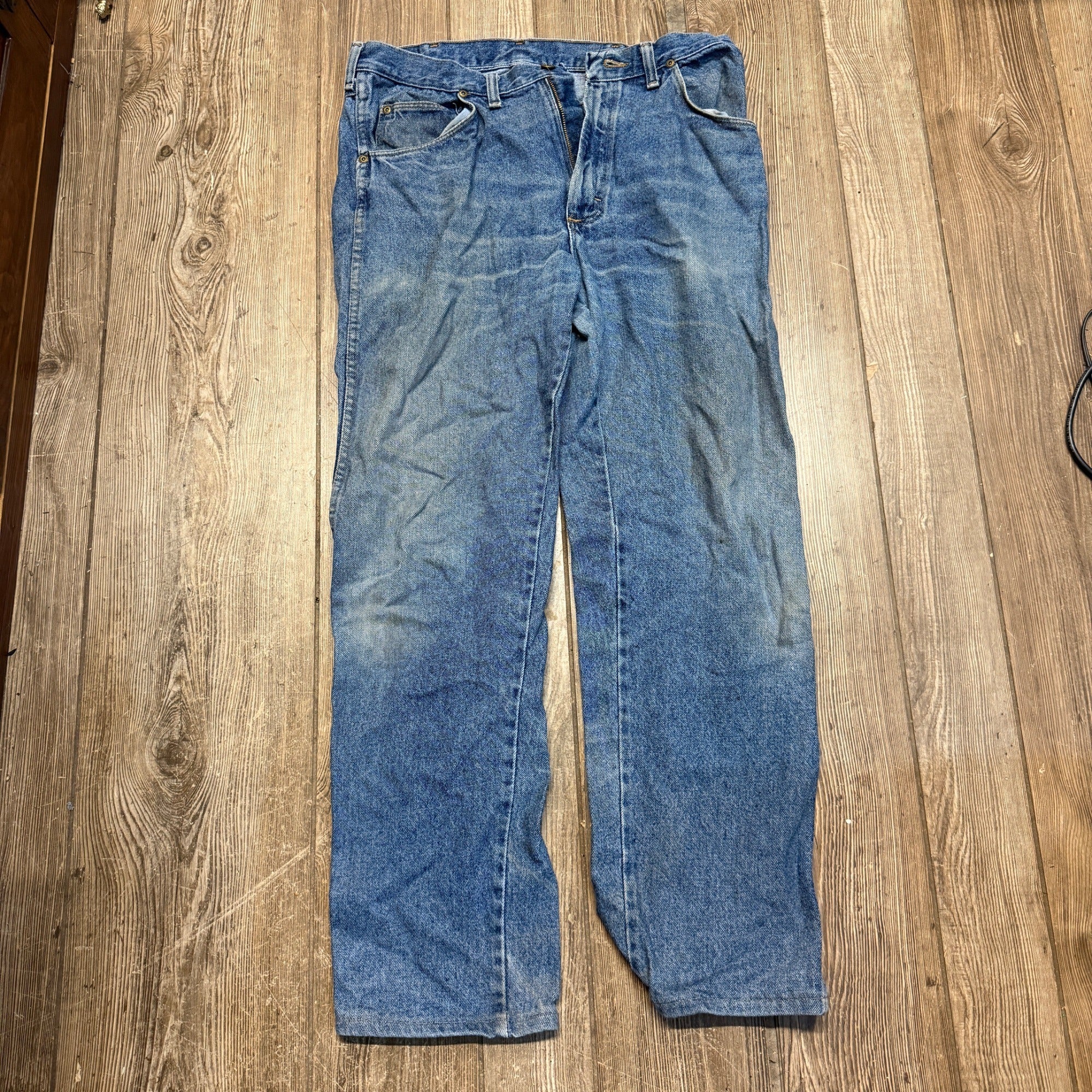 Wrangler Men's Denim Blue Jeans 34x32 Vintage 80s 90s Retro