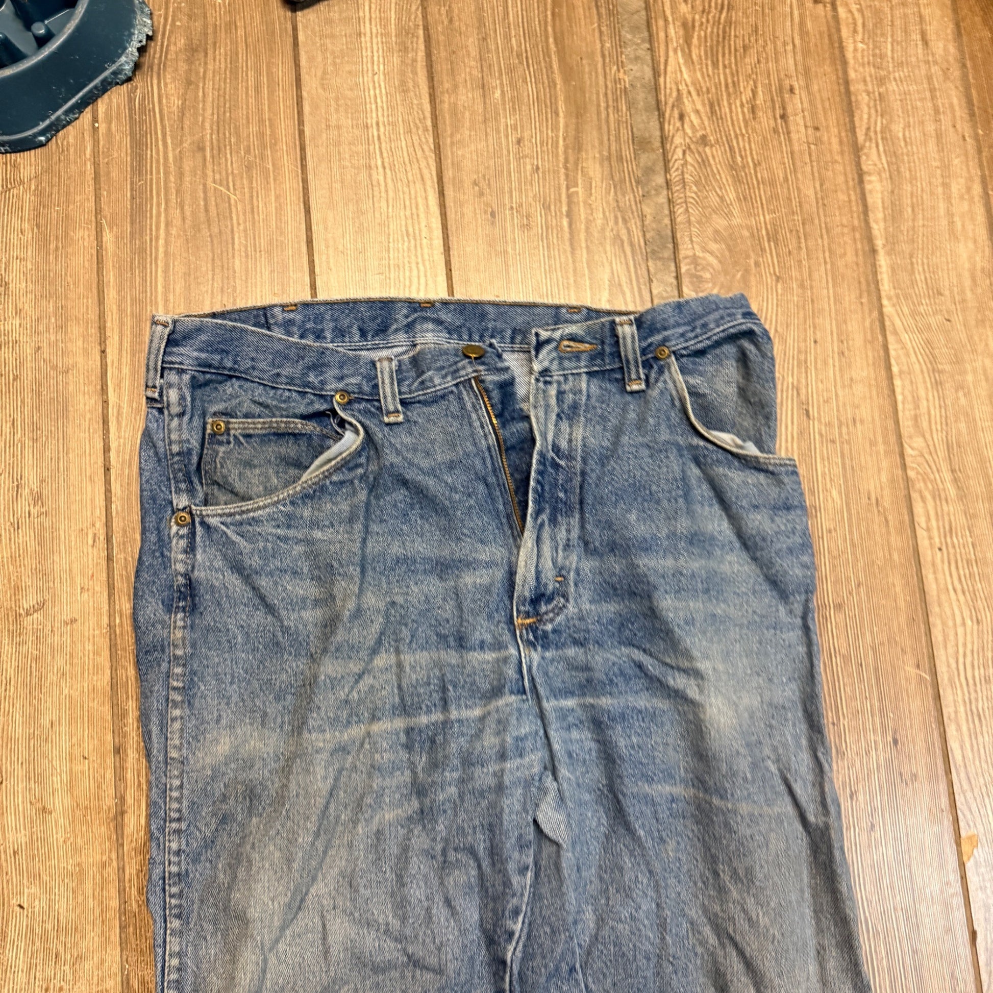 Wrangler Men's Denim Blue Jeans 34x32 Vintage 80s 90s Retro