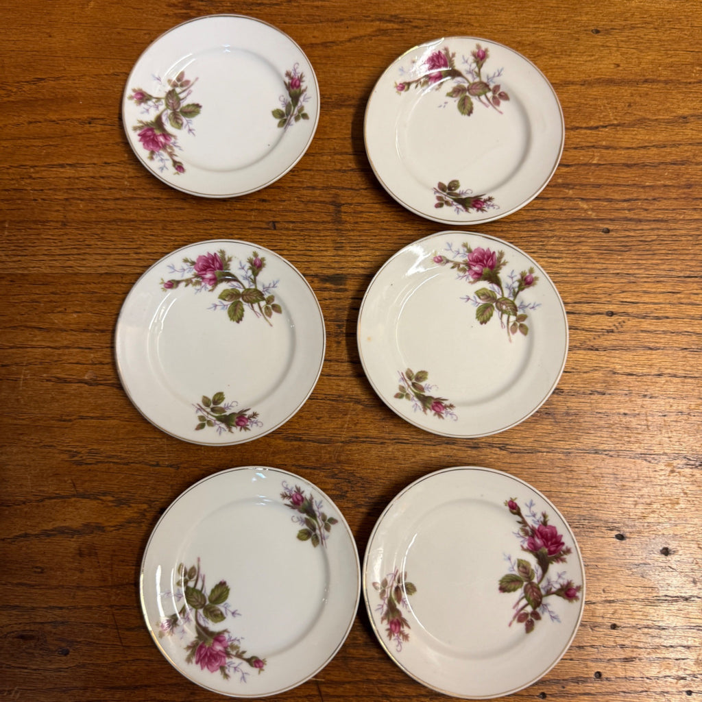 Vintage 1950s 24pc Child’s Miniature Moss Rose Tea & Dinner Set Japan W/ Box