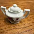 Vintage 1950s 24pc Child’s Miniature Moss Rose Tea & Dinner Set Japan W/ Box