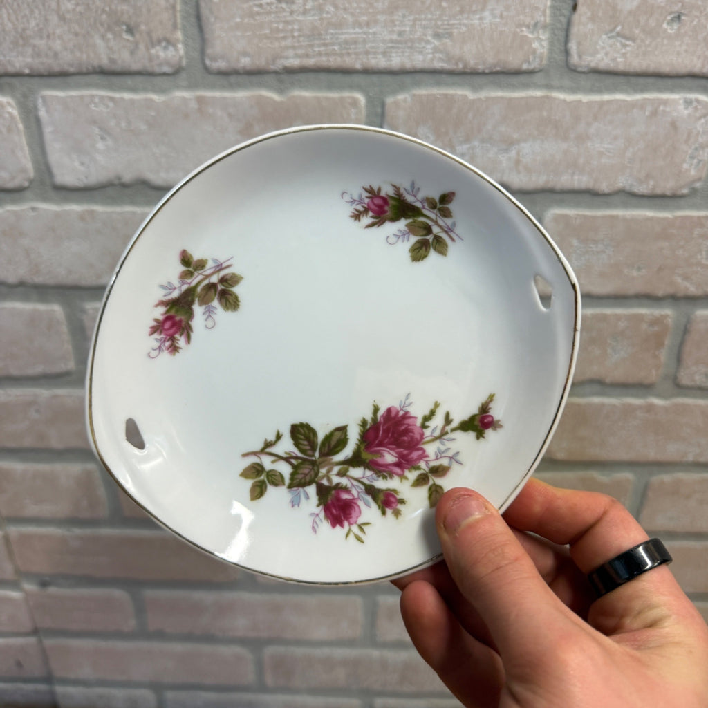 Vintage 1950s 24pc Child’s Miniature Moss Rose Tea & Dinner Set Japan W/ Box