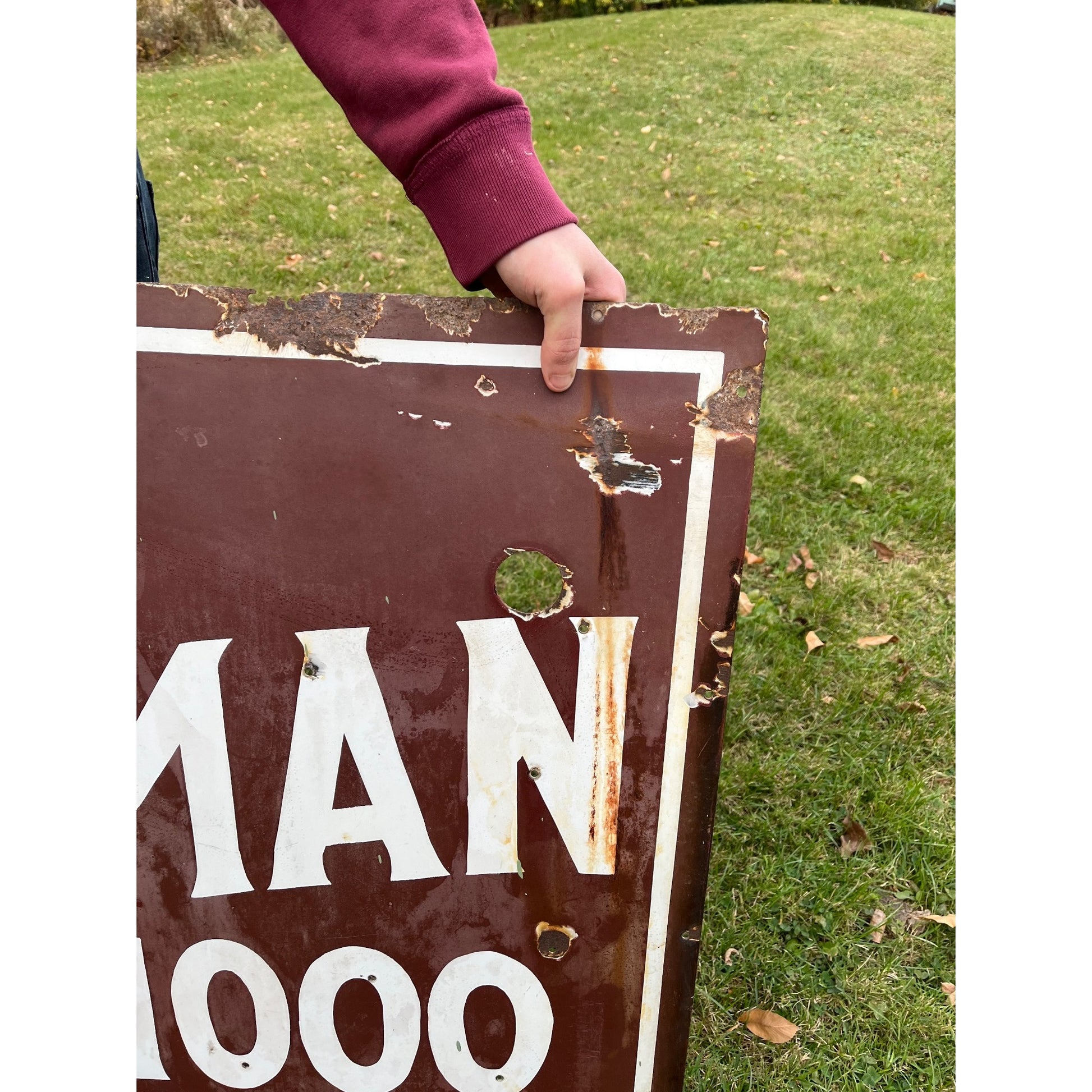 SCARCE Gettelman $1000 Porcelain Beer Sign Milwaukee WI 4ft x 3ft