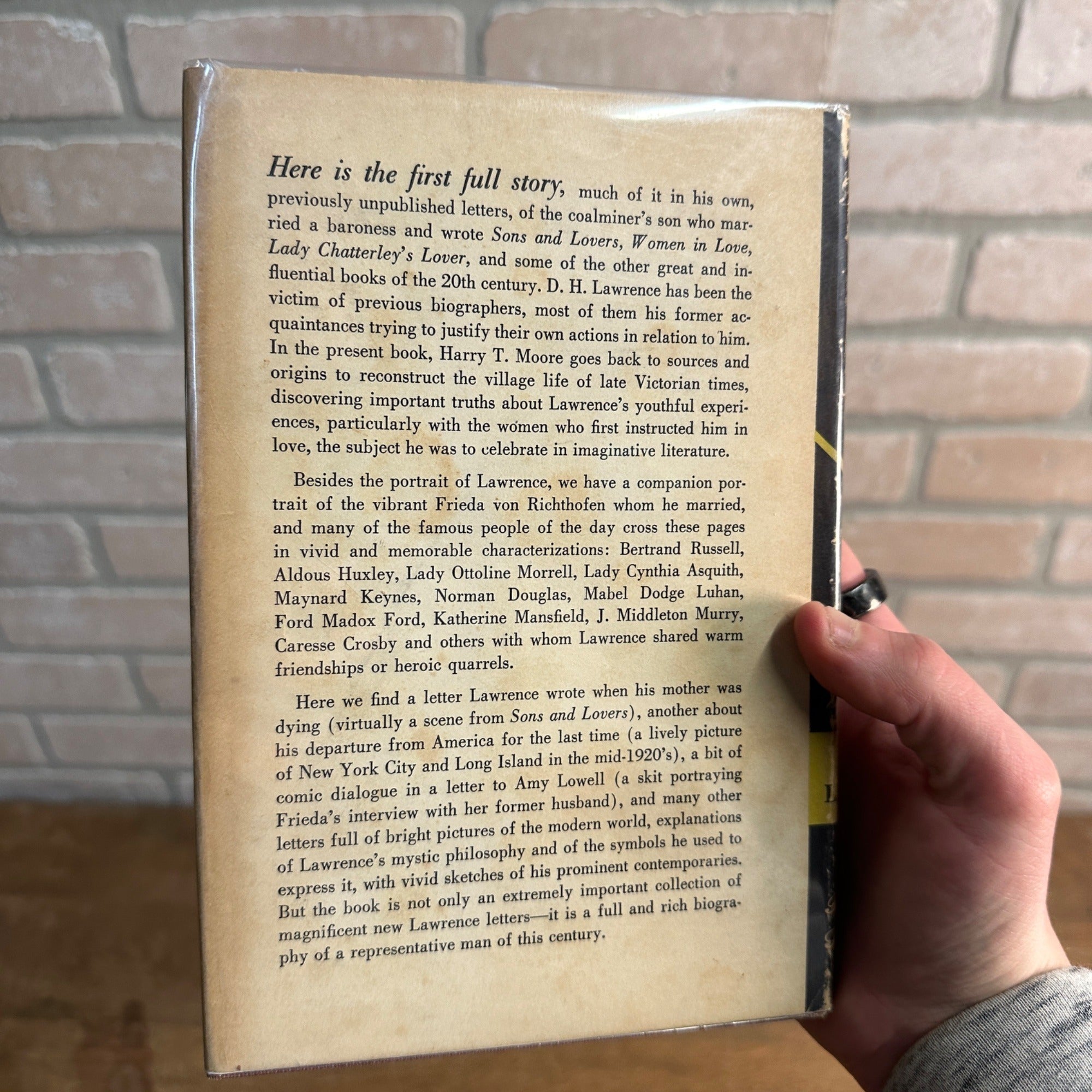 The Intelligent Heart (D.H. Lawrence) 1954 1st Edition Hardcover Dust Jacket - VG