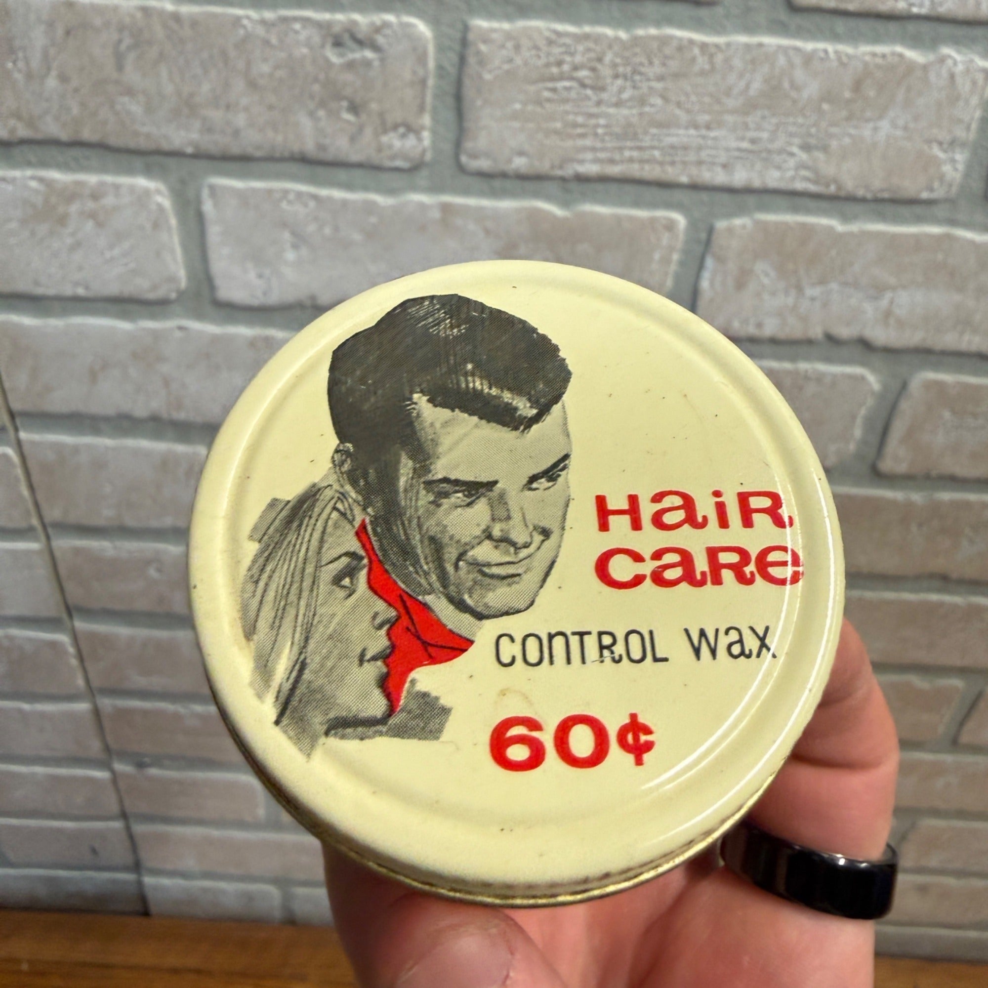 Vtg 1950s Lester R. Sandahl Hair Care Control Wax BARBER / BEAUTY Rockabilly