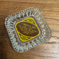 Vintage Ashippun Wisconsin Wis Advertising Glass Ashtray Farm Coal Maasch Flour