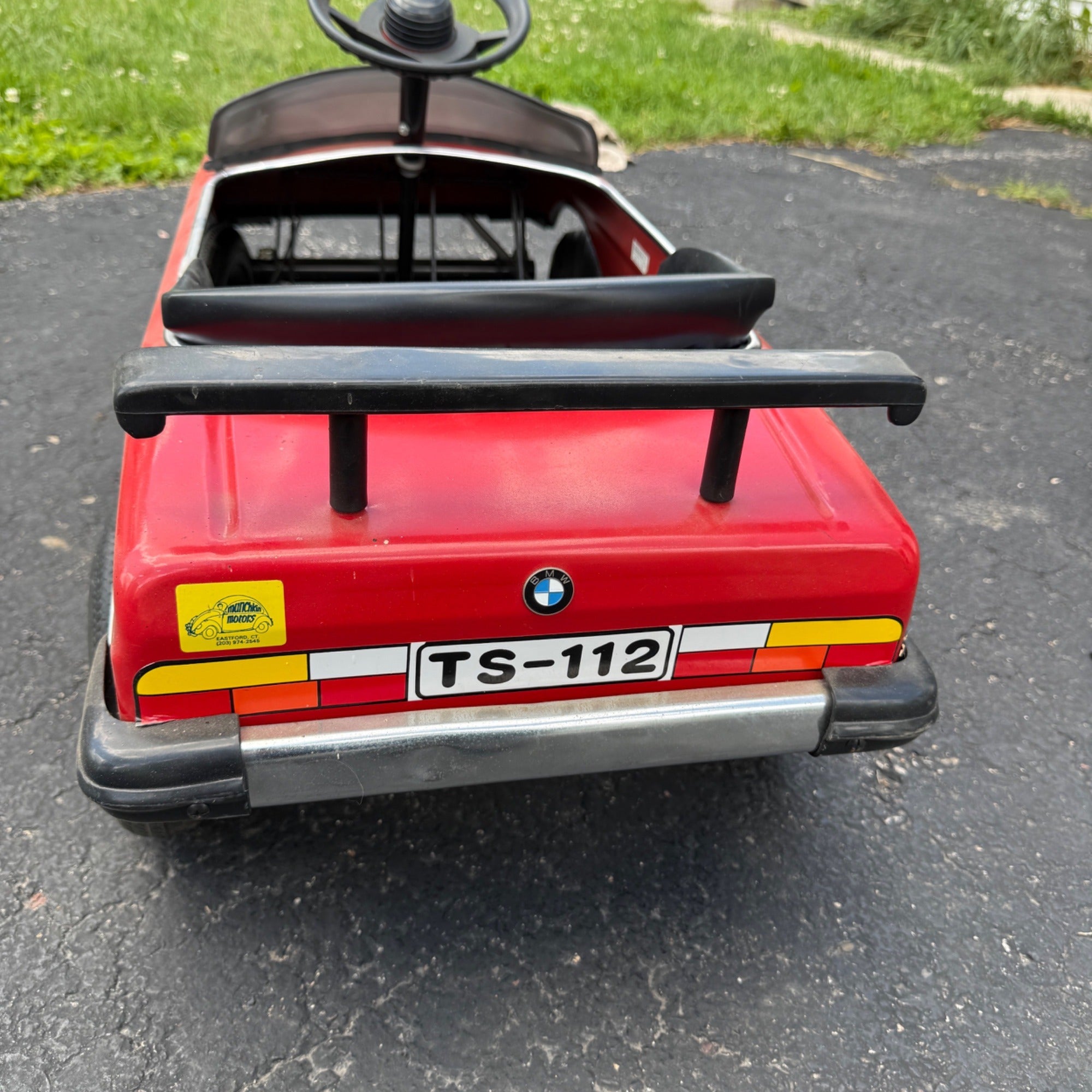 RARE Vintage 1989 NSG BMW 635CSi-Style Pedal Car Toy