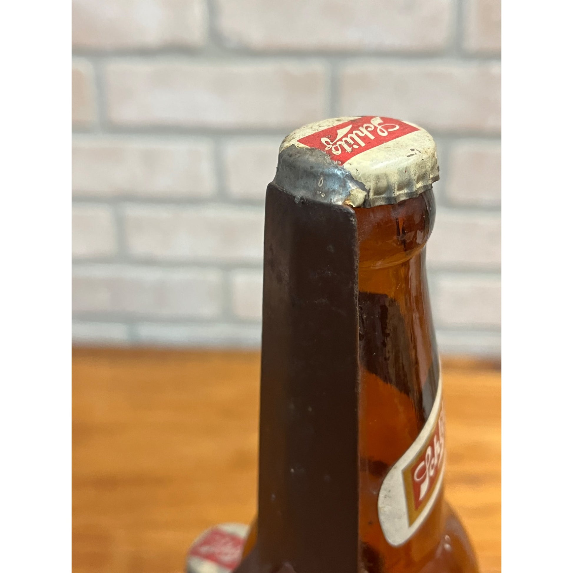 RARE Vintage 1950s Schlitz Beer Advertising Backbar Bottle Pyramid Display