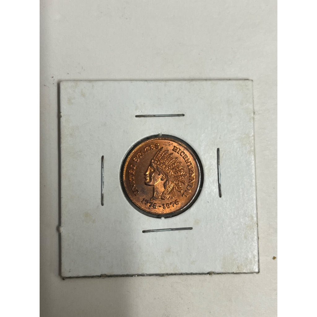 1776-1976 US Indian Head Cent H.L. Jarvis Fond Du Lac, Wisconsin Trade Token