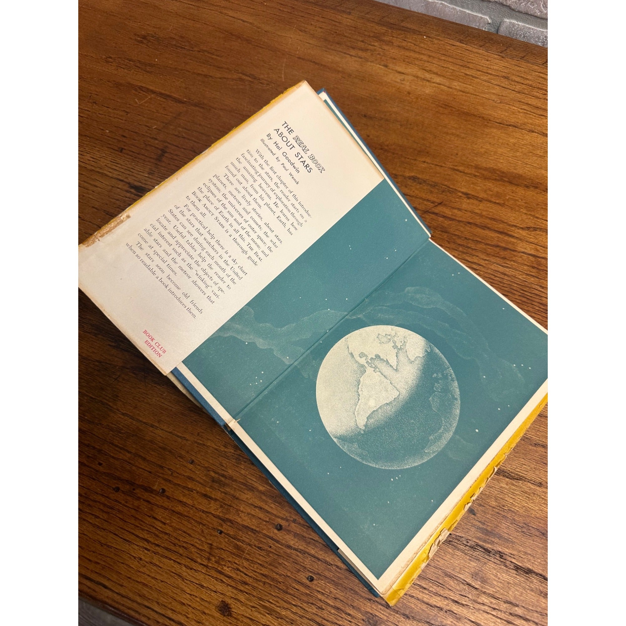 1951 The Real Book About Stars by Hal Goodwin Hardcover Book Antique Vintage