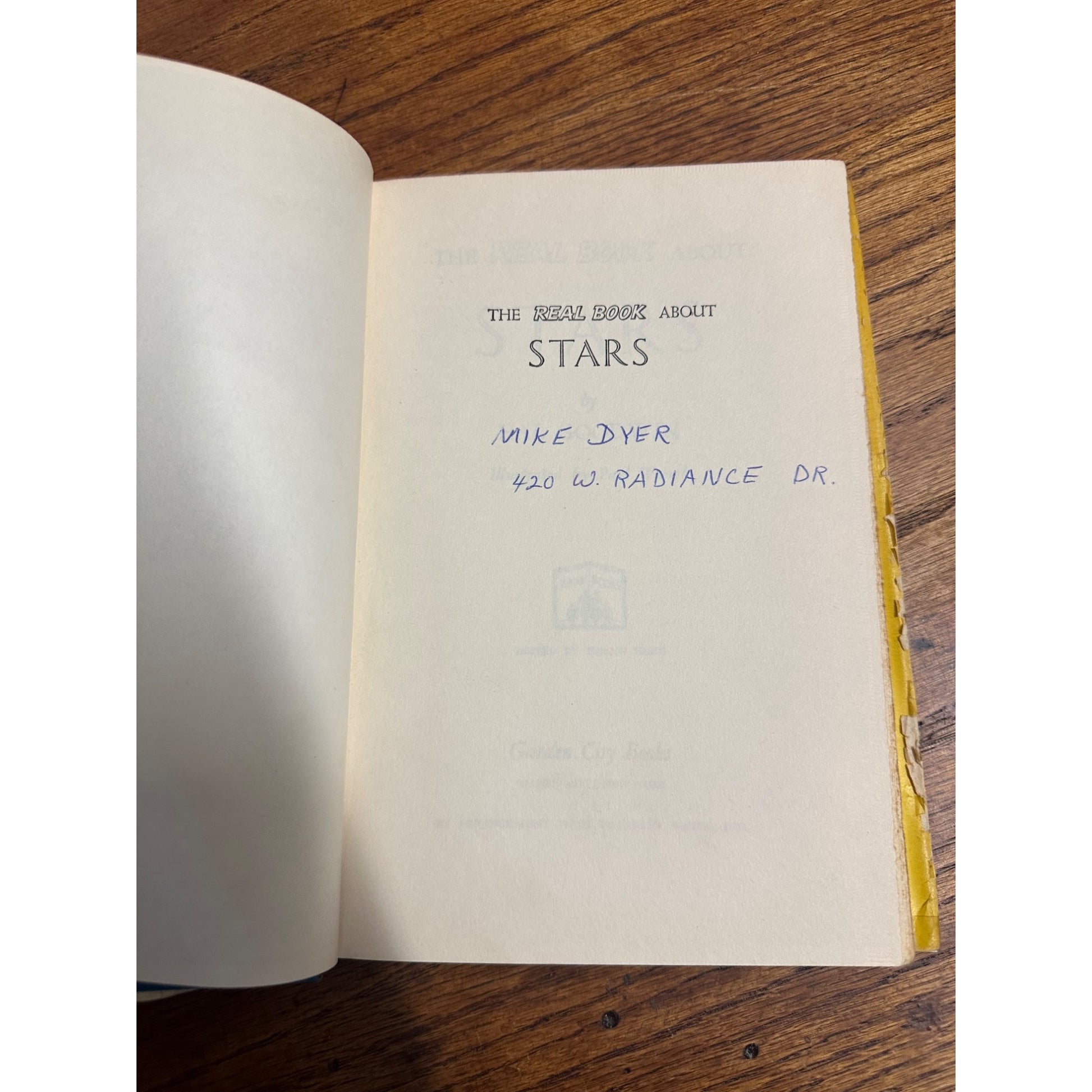1951 The Real Book About Stars by Hal Goodwin Hardcover Book Antique Vintage