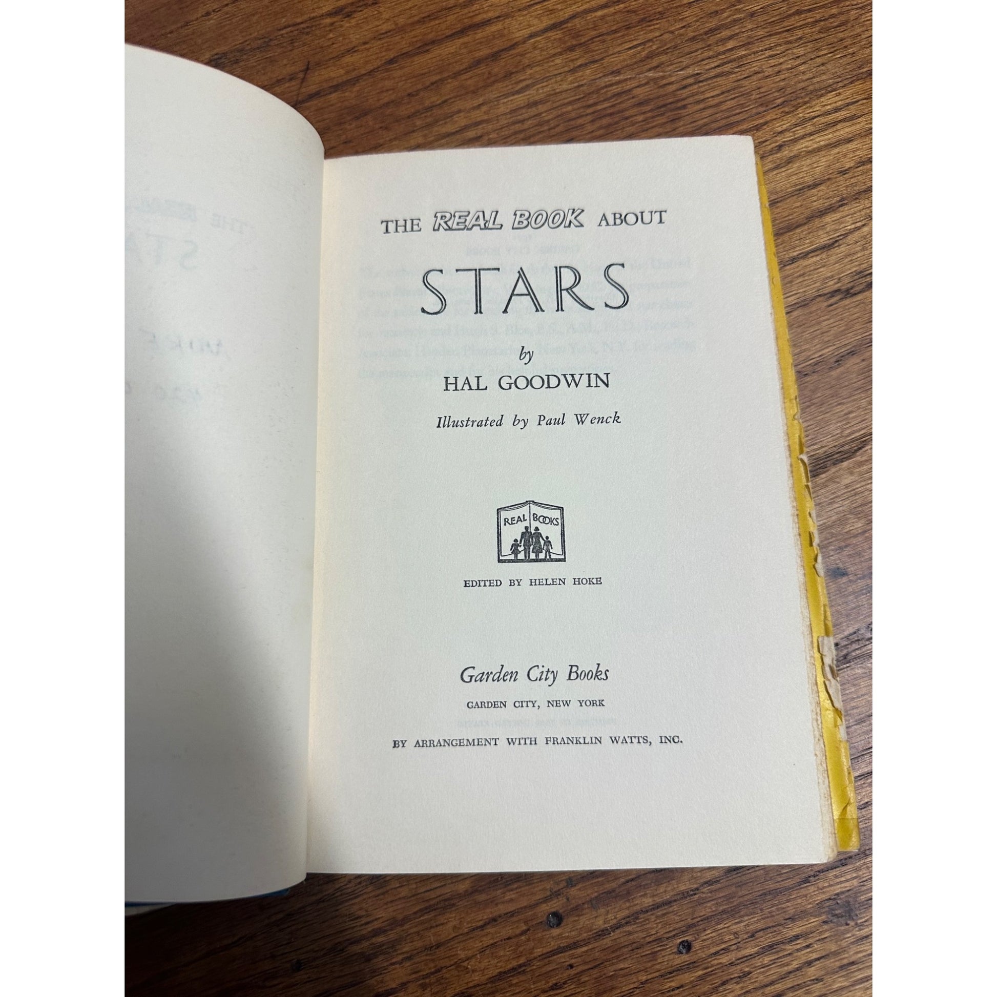 1951 The Real Book About Stars by Hal Goodwin Hardcover Book Antique Vintage