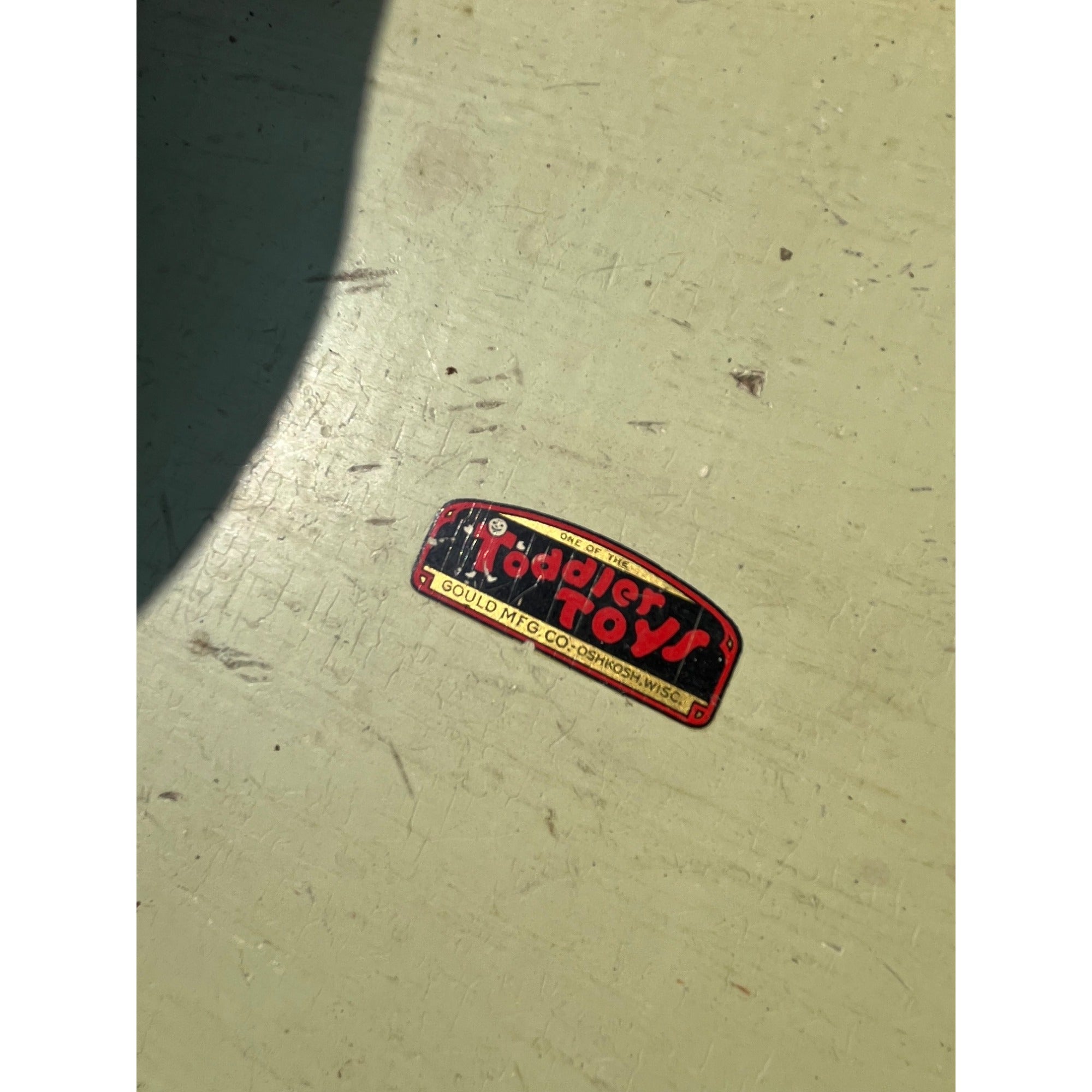 Vintage 1930s Baby's Rocker Crib Wooden Gould Mfg Co. Toddler Toys of Oshkosh WI