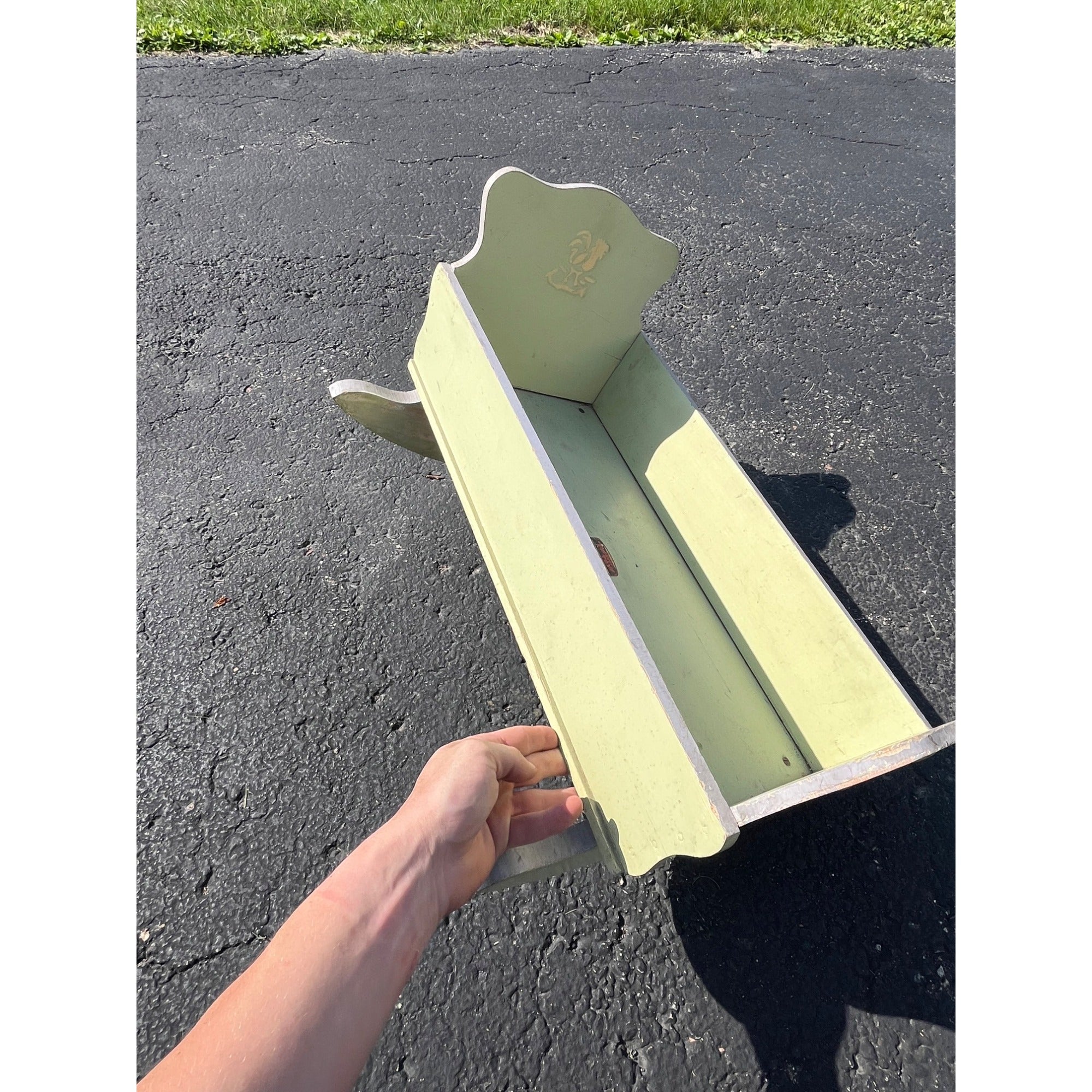 Vintage 1930s Baby's Rocker Crib Wooden Gould Mfg Co. Toddler Toys of Oshkosh WI