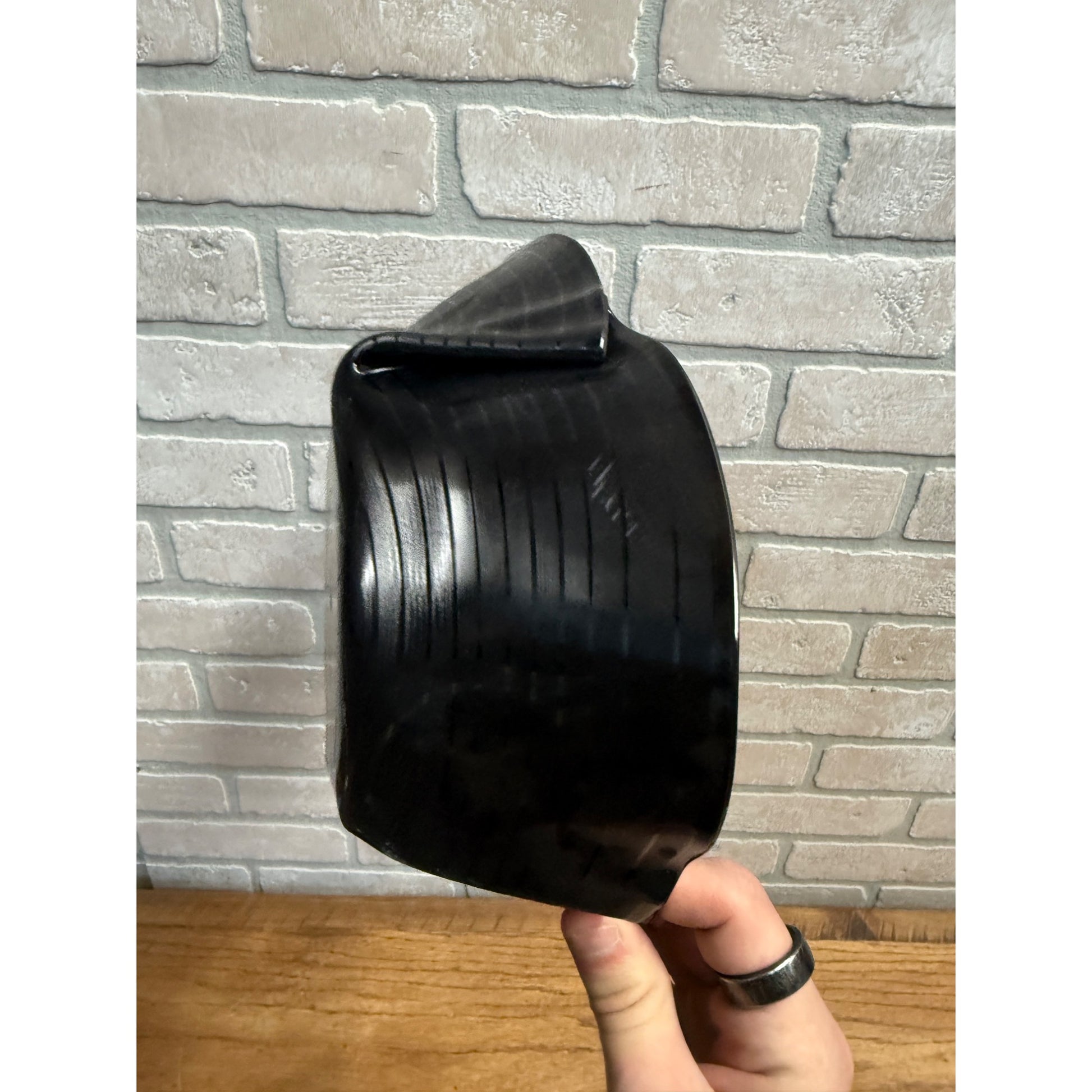 Vintage LP Vinyl Record Repurposed Dish Crimped Mid Century