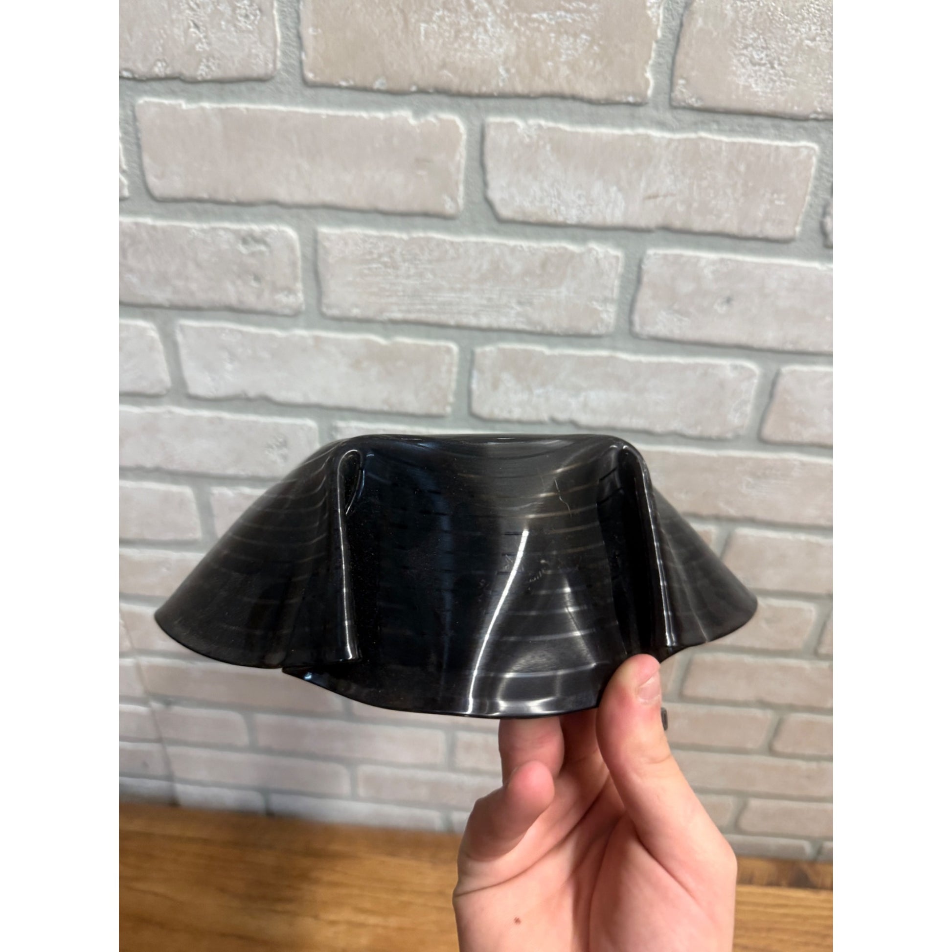 Vintage LP Vinyl Record Repurposed Dish Crimped Mid Century