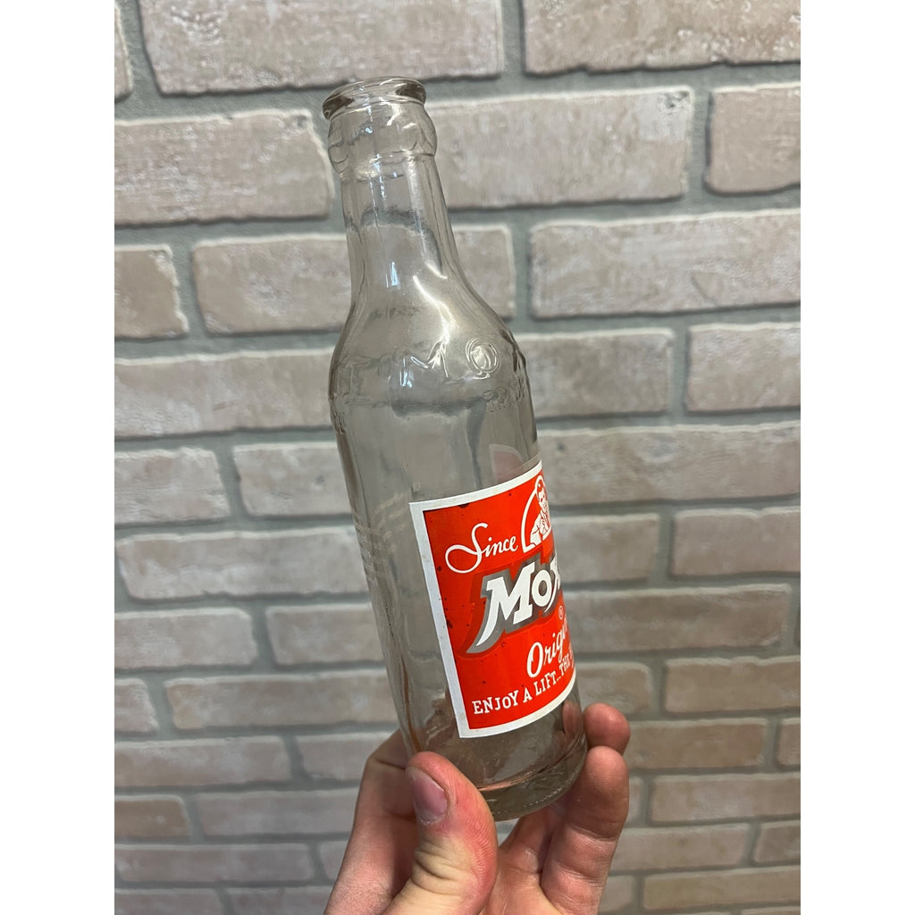 Moxie Soda Bottle 7oz 1940's Needham Heights, Mass. Bottle Empty