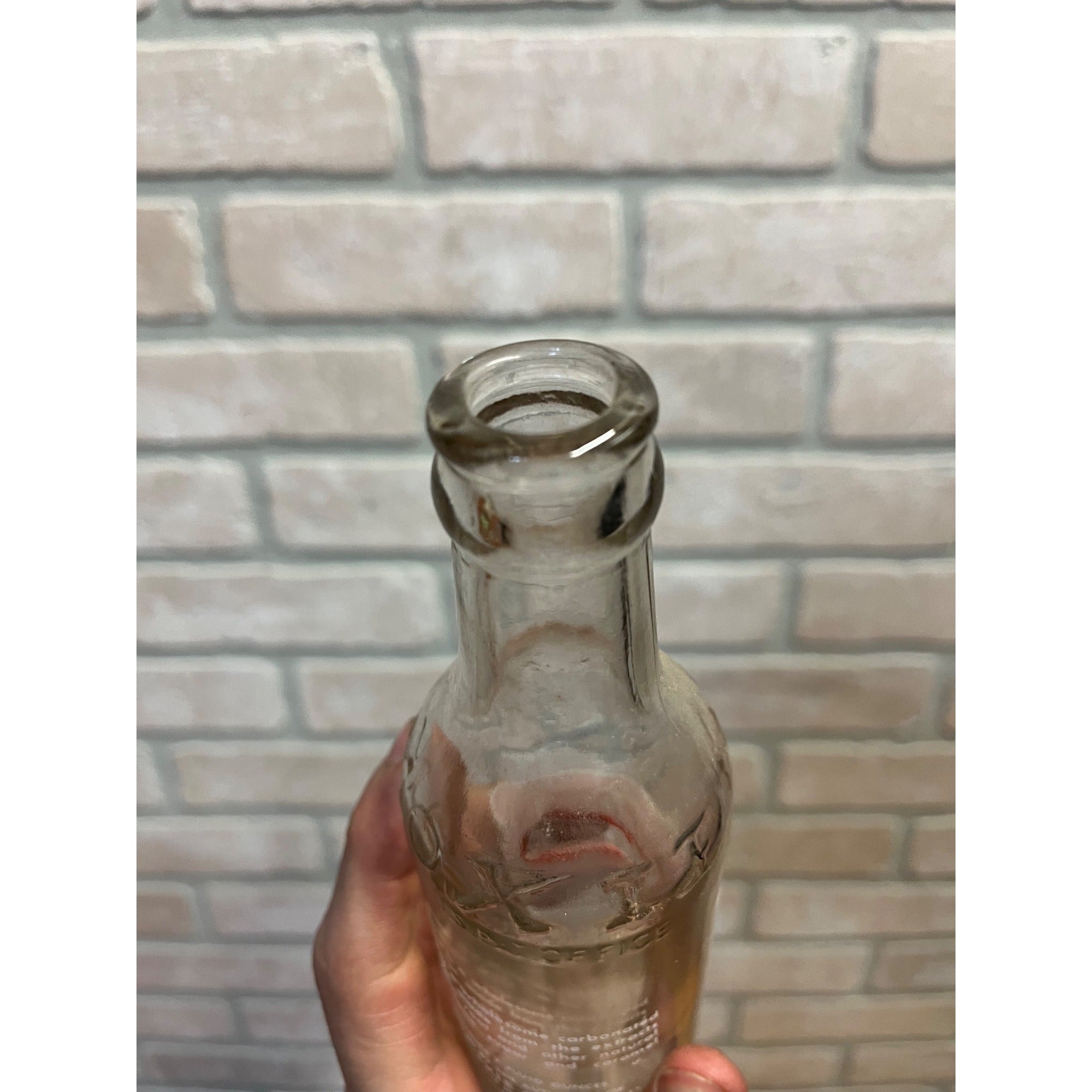 Moxie Soda Bottle 7oz 1940's Needham Heights, Mass. Bottle Empty
