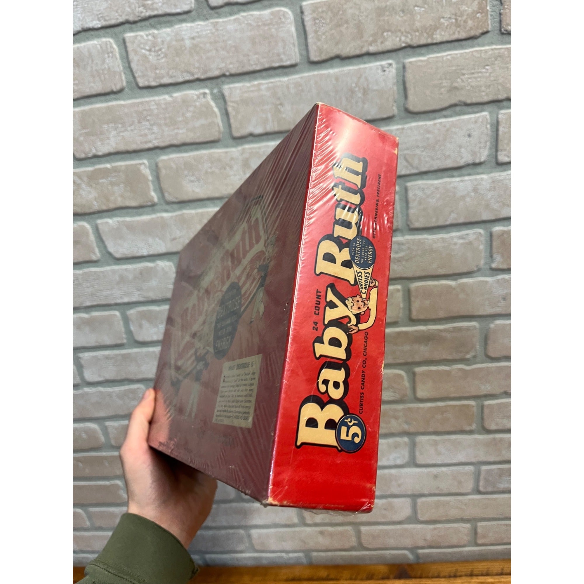 Vintage Baby Ruth Curtiss  5-Cent Candy Bar Store Display Advertising Empty Box