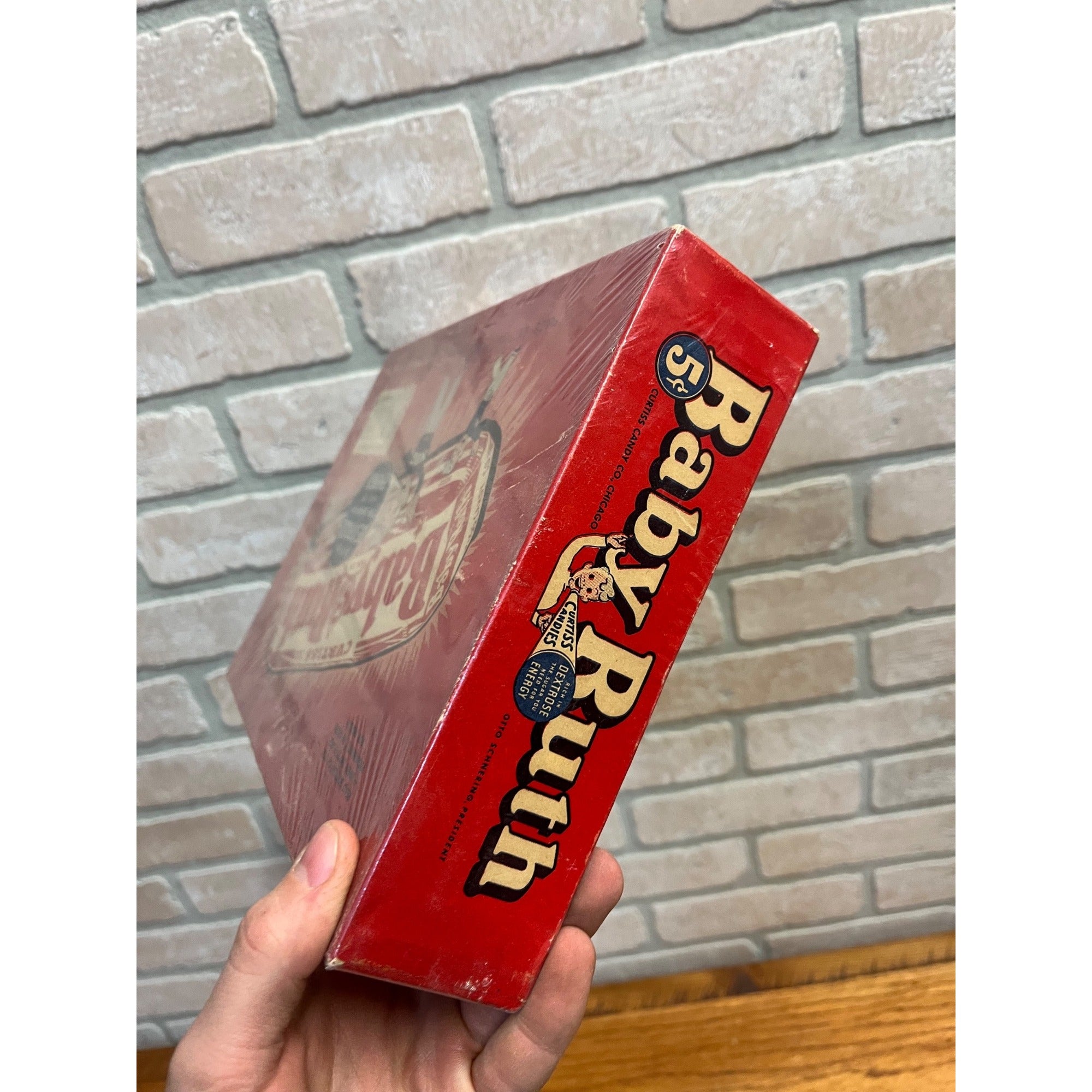 Vintage Baby Ruth Curtiss  5-Cent Candy Bar Store Display Advertising Empty Box