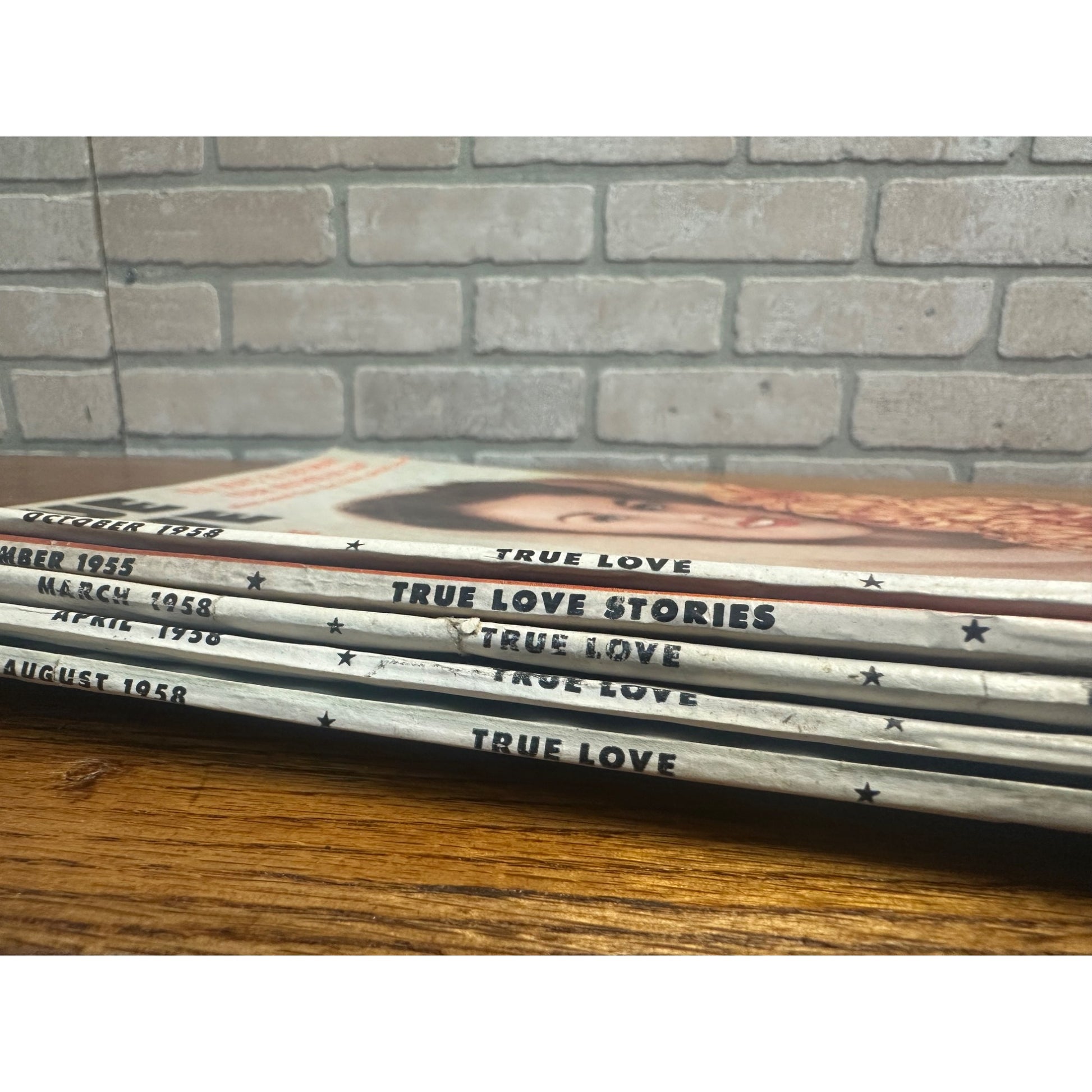 Vintage 1950s True Love Stories Teenage Pulp Fiction Magazines Lot (5)