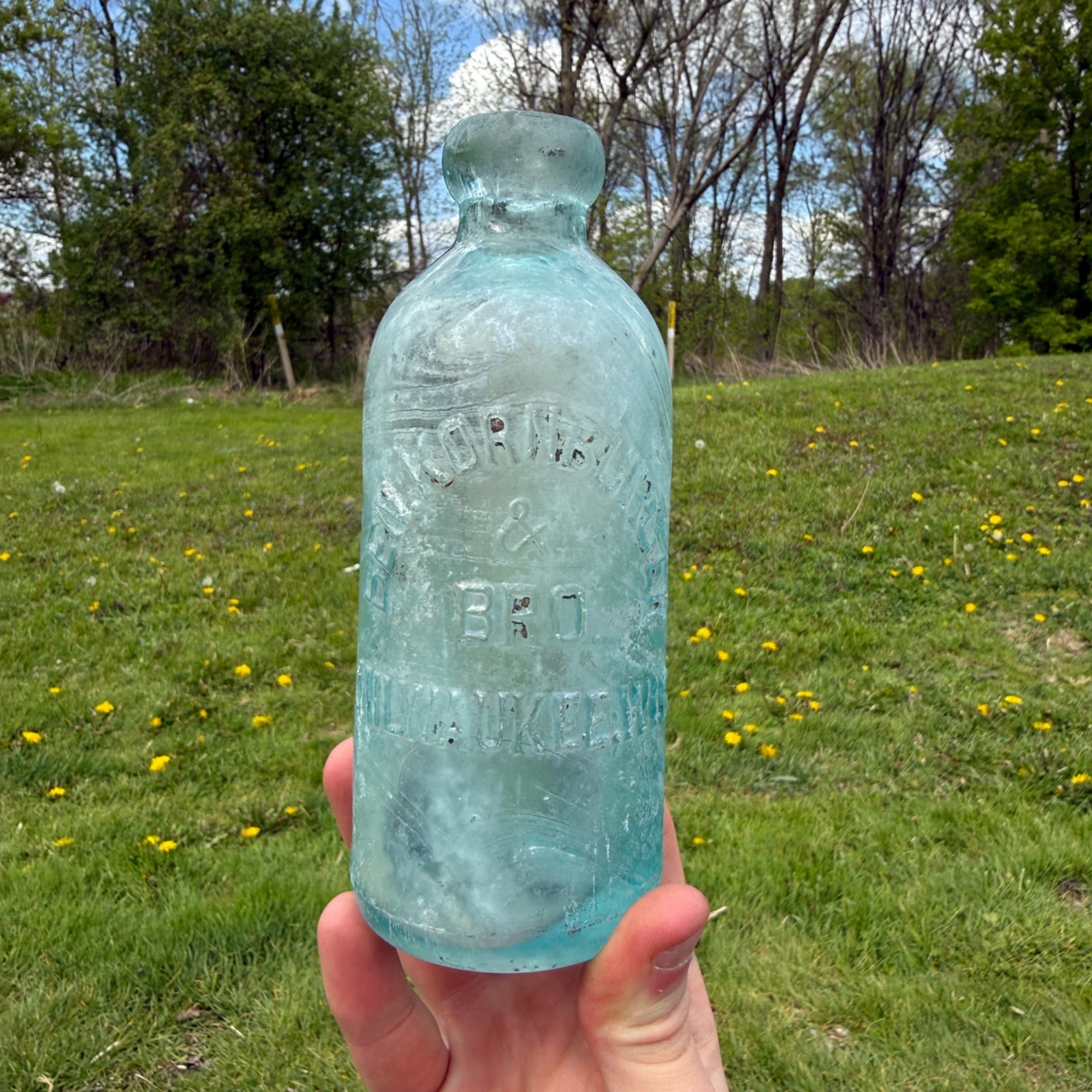 Antique Ben Kornburger & Bro Milwaukee Wis Hutchinson Soda Bottle 1900s
