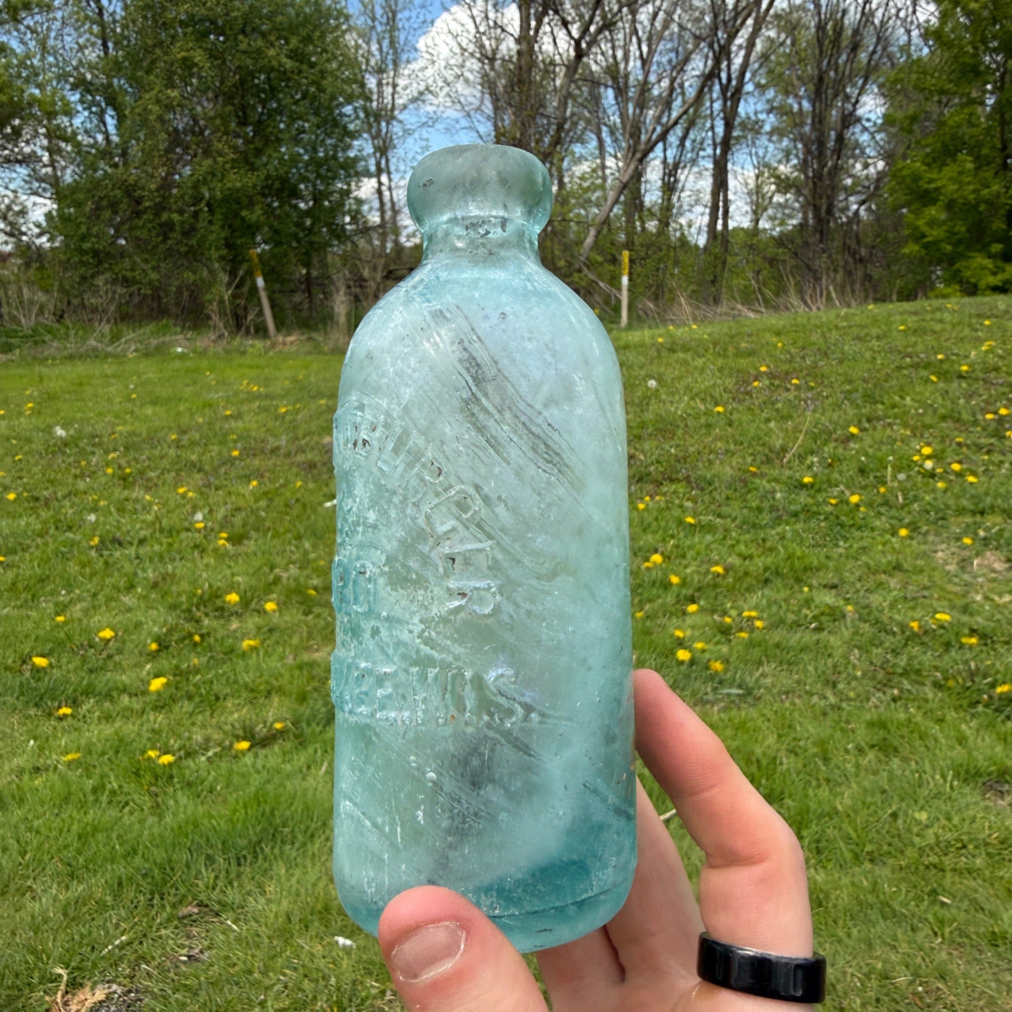 Antique Ben Kornburger & Bro Milwaukee Wis Hutchinson Soda Bottle 1900s