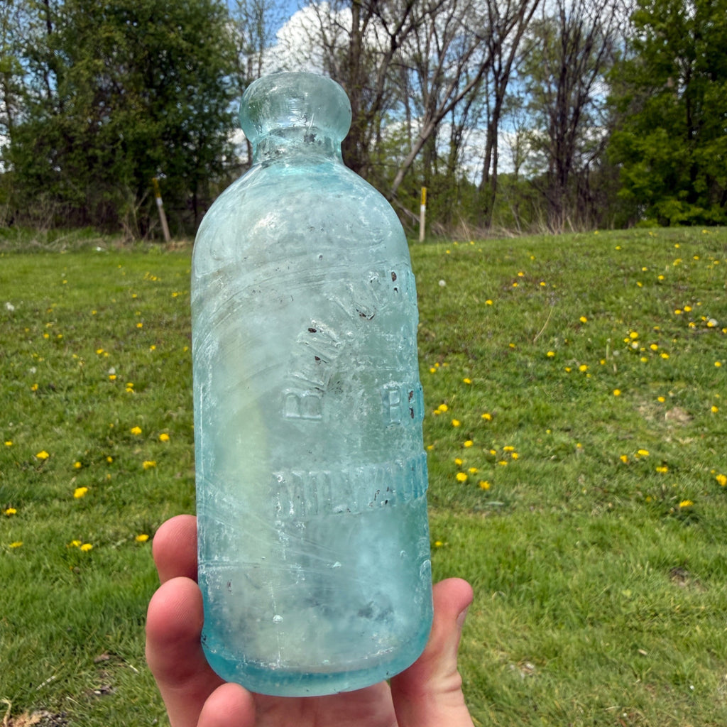 Antique Ben Kornburger & Bro Milwaukee Wis Hutchinson Soda Bottle 1900s