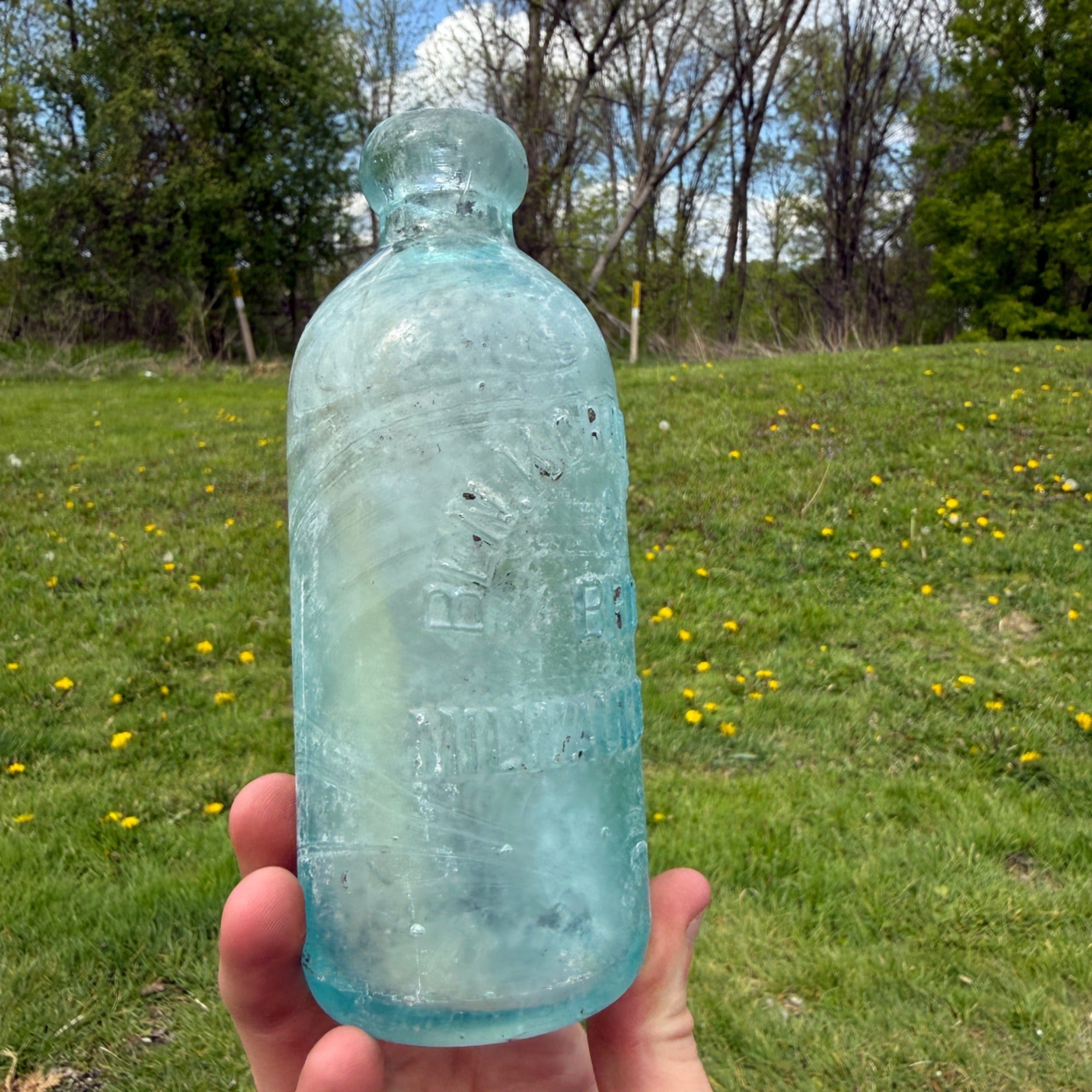 Antique Ben Kornburger & Bro Milwaukee Wis Hutchinson Soda Bottle 1900s