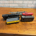 Vintage Tin Metal Marx Train Toy Set W/ Cars Locomotive & Track