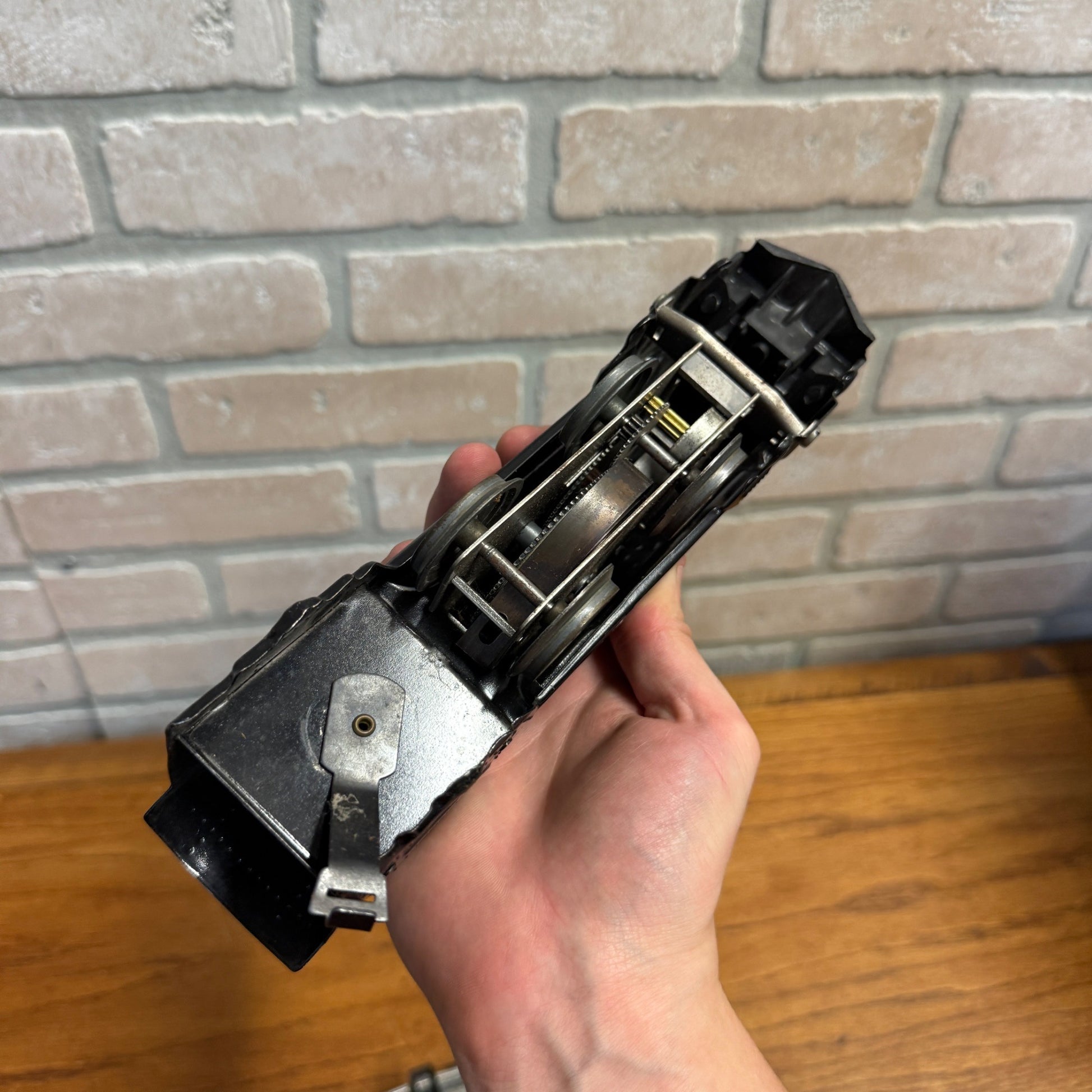 Vintage Tin Metal Marx Train Toy Set W/ Cars Locomotive & Track