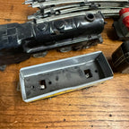 Vintage Tin Metal Marx Train Toy Set W/ Cars Locomotive & Track