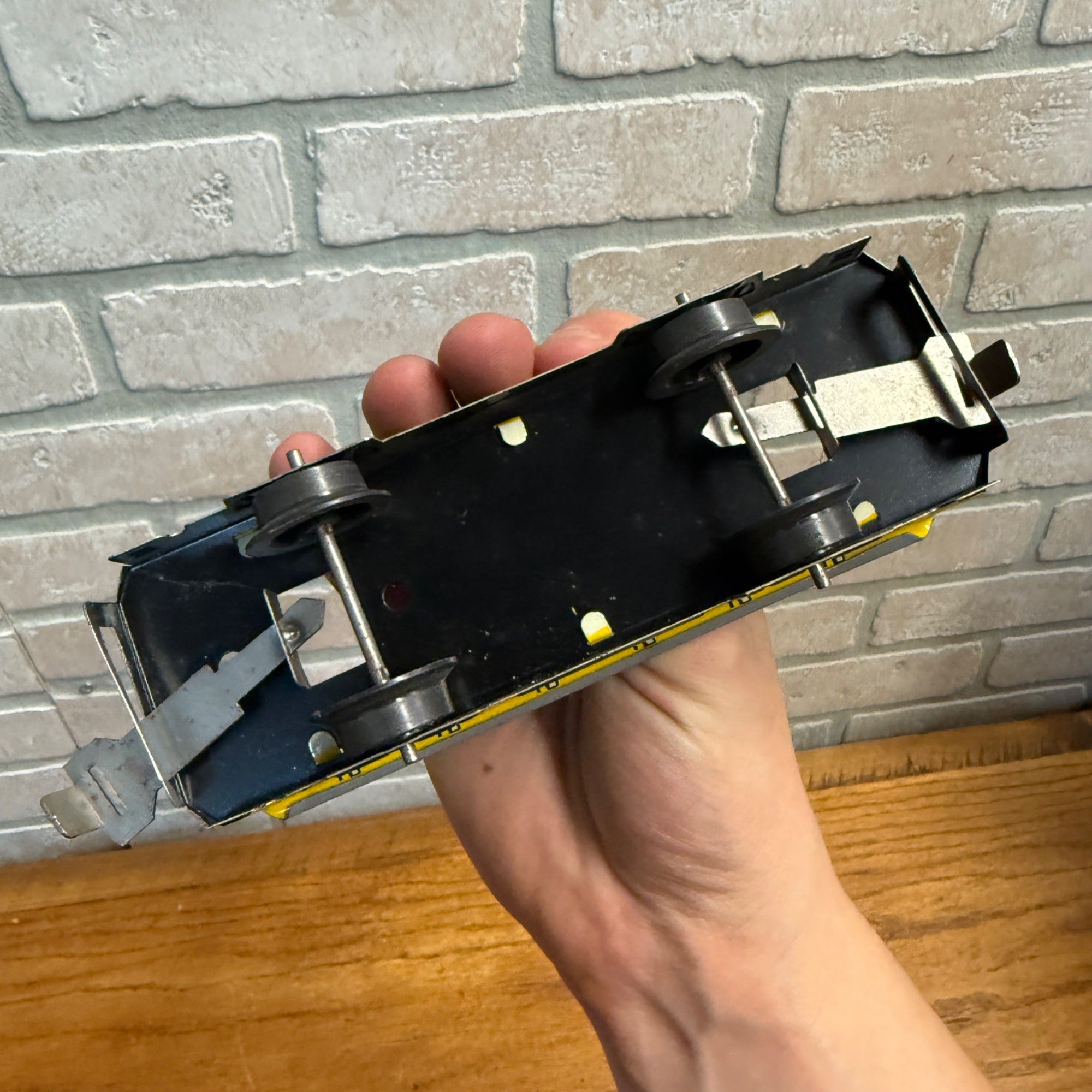 Vintage Tin Metal Marx Train Toy Set W/ Cars Locomotive & Track