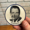 1968 Hubert Humphrey & Ed Muskie 2.5 inch Presidential Campaign flasher button
