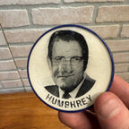 1968 Hubert Humphrey & Ed Muskie 2.5 inch Presidential Campaign flasher button