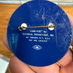 1968 Hubert Humphrey & Ed Muskie 2.5 inch Presidential Campaign flasher button